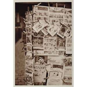  1928 Puesto Periodicos Newsstand News Stall Barcelona 