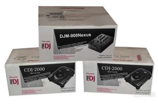 Pioneer DJM 900 nexus Mixer 2X CDJ 2000 CD Players Bundle White in 