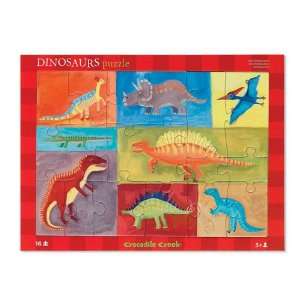  Dinosaurs Tray Puzzle by Crocodile Creek, 16 piece Toys & Games