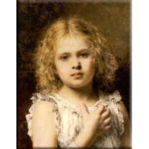  A Young Beauty 23x30 Streched Canvas Art by Harlamoff 