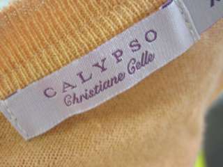 CALYPSO CHRISTIANE CELLE Cashmere Shirt Tank Top XS  