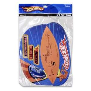  4pc Paper Hot Wheels Visor