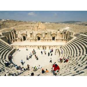 South Theatre, Jerash, a Roman Decapolis City, Jordan, Middle East 