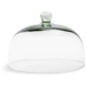  Glass Cheese Dome with Acacia Wood Platter Kitchen 
