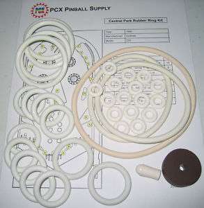 1966 Gottlieb Central Park Pinball Rubber Ring Kit  