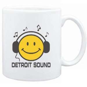  Mug White  Detroit Sound   Smiley Music Sports 