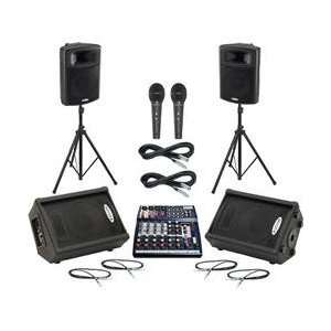  Soundcraft Notepad 124FX / APS15 Mains & Monitors Package 