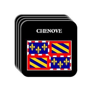  Bourgogne (Burgundy)   CHENOVE Set of 4 Mini Mousepad 