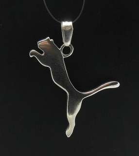 STERLING SILVER PENDANT SOLID 925 PUMA CAT NEW  
