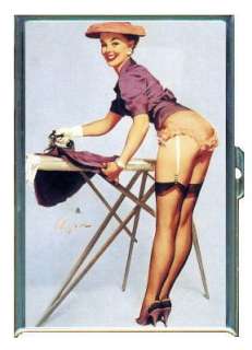  PIN UP GIRL IRONING BOARD ID CIGARETTE CASE WALLET 