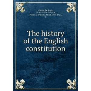   constitution. Rudolph Ashworth, Philip A. Gneist  Books