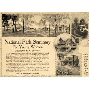  1909 Ad Sororities National Park Seminary Forest Glen 