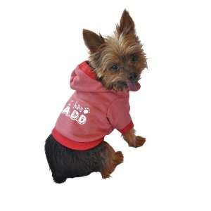  Ruff Ruff and Meow Dog Hoodie, I Have A.D.D., Red, Large 