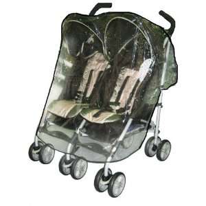   Sashas Rain and Wind Cover for Chicco Twin Side by Side Stroller Baby