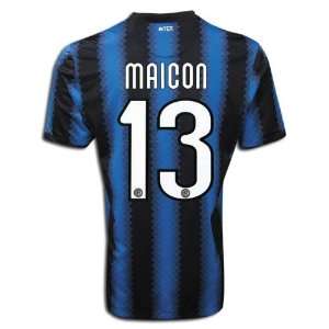  Inter Milan 10/11 MAICON Home Soccer Jersey Sports 