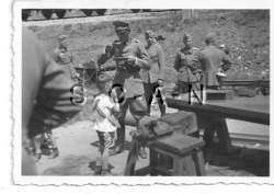   RP  Blond Youth  Soldier  Officer  Eating  Field Site  Vise  30s 40s