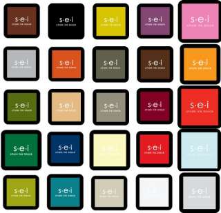 New SEI CHALK INK PAD Pic From 25 Colors 1 Square Block  