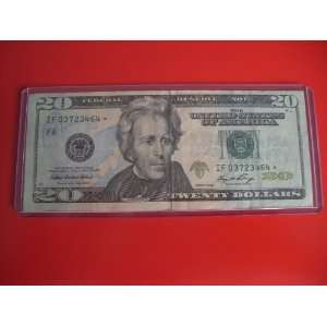  Twenty Dollars Star Note Series 2006 $20 Bill IF 0372346 
