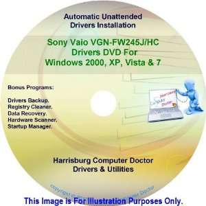  Sony Vaio VGN FW245J/HC Drivers Kit DVD   Windows 2000, XP 