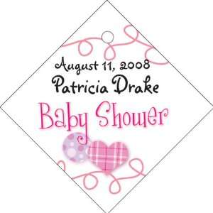   Shower Design Diamond Shaped Personalized Thank You (Set of 36) Baby