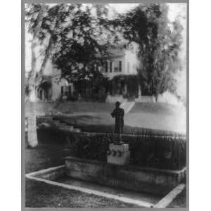  Saint Gaudens,1848 1907,fountain pool,Cornish,NH,c1900 