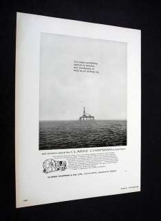 Clarke Chapman Winches Staflo oil drilling rig 1966 Ad  