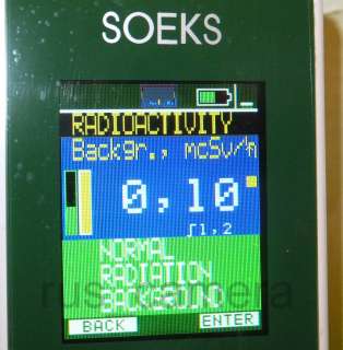 SOEKS 01M 1.CL Radiation Detector+Nitrate TesterECOtester, Geiger 