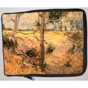 Van Gogh Art Trees in a Field on a Sunny Day Laptop Sleeve   Note Book 