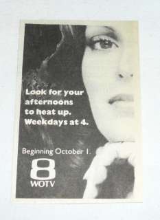1984 small WOTV tv ad ~ CHARLIES ANGELS Jaclyn Smith  