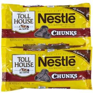 Nestle Chocolate Chunk Morsels, 11.5 oz, 2 pk  Grocery 