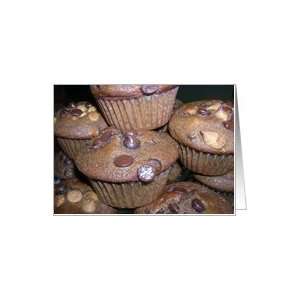 Chocolate Muffins (blank inside) Card