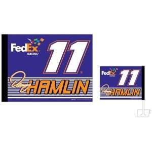  #11 Denny Hamlin 3 X 5 Two Sided Fan Flag Motorsports 