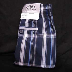 Shaka Wear Mens Checker Plaid Shorts (M   5XL)   NAVY   NWT New With 
