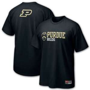 Purdue Boilermakers Youth Football Practice Nike Short Sleeve T shirt 