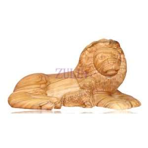  Olive Wood Lion Figure 