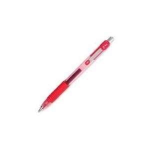  Z Grip Roller Ball Retractable Gel Pen, Red Ink, Medium 