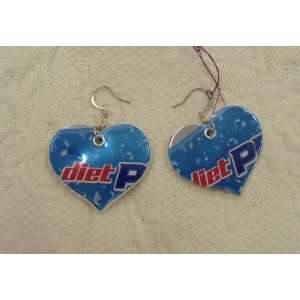  Earrings made from Diet Pepsi Cans Can Recycled Green 