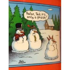Funny Christmas Cards Its Just a Phase Rebellish Teenage Snowman with 