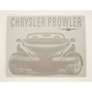  2001 Chrysler Prowler Saver Dealer Sales Brochure 