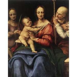    Holy Family with St Catherine, By Cesare da Sesto 