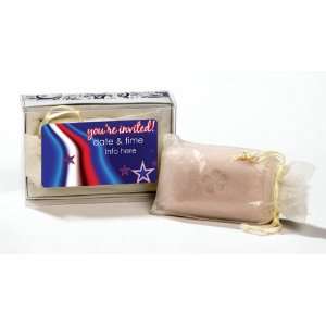   Stars And Stripes Party Design Personalized Fresh Linen Scented Soap B