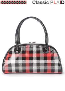 BN PUMA Special Small Grid Splice PU Handbag Black, White, Red, Gray 