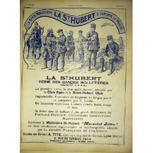   Advert St Hubert Military Uniforms French Print 1917