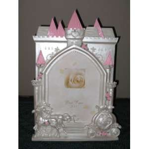 Cinderella Castle with Coach 5x7 Frame with Pink Accents