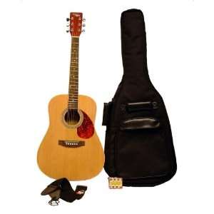  Regal Mini Acoustic Travel Guitar Pack Musical 