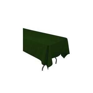  60 inch x 120 inch Rectangular Hunter Green Tablecloth 