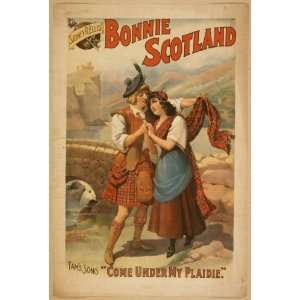 Poster Sidney R. Ellis Bonnie Scotland 1895 