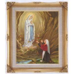  Our Lady of Lourdes by Simeone Framed Art, 16 x 20 
