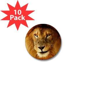  Mini Button (10 Pack) Male Lion Smirk 