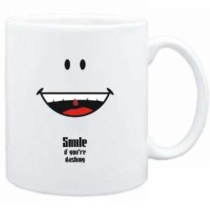 Mug White  Smile if youre dashing  Adjetives Sports 